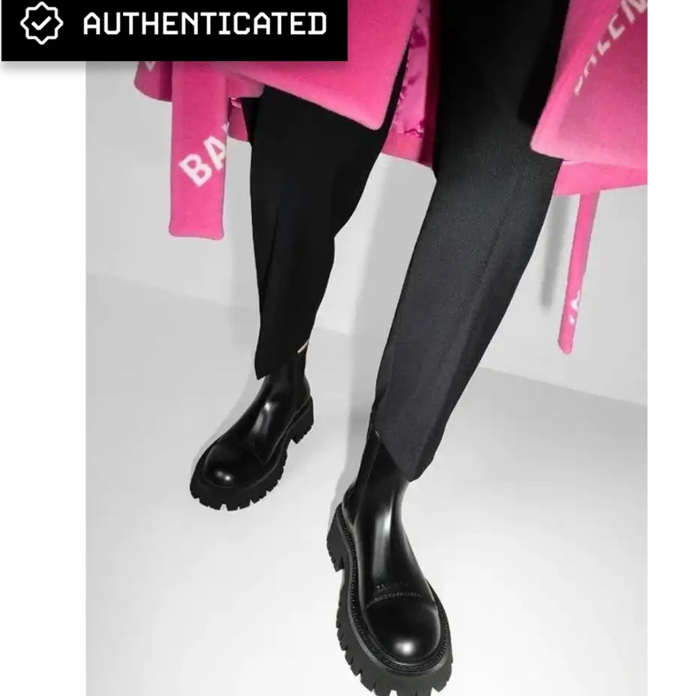 Balenciaga Tractor Leather Boots Size: Men's / US 7 / EU 40